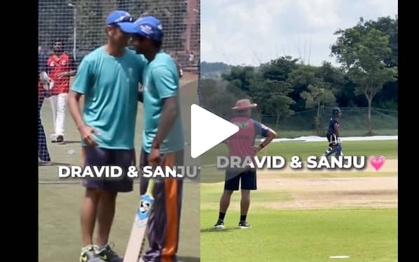 Sanju Samson Reunites With Coach Rahul Dravid In RR Camp Ahead Of Bangladesh T20Is - Watch 